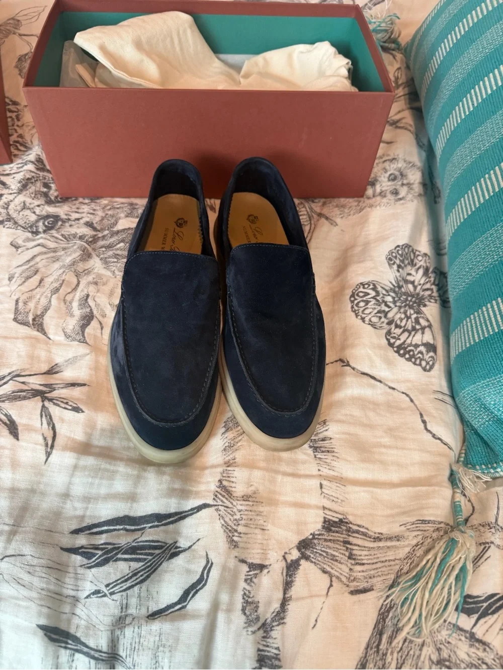 Authentic Loro Piana Summer Walk Loafers size 41 eu / size 8 us